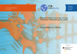 Innovation in China - Kooperation