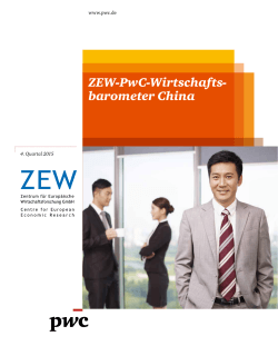 Vollständiger Report zum ZEW-PwC-Wirtschaftsbarometer China mit