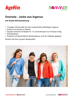 Oversize - Jacke aus Ingenua