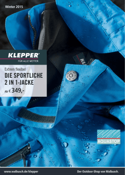 DIE SPORTLICHE 2 IN 1-JACKE