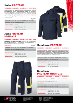 Jacke PROTEAM Bundhose PROTEAM Bundhose - S-GARD