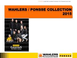 Ponsse Collection - Wahlers Forsttechnik GmbH