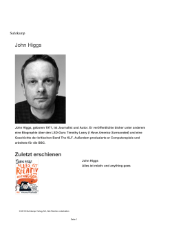 John Higgs Zuletzt erschienen
