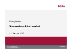 Stromverbrauch im Haushalt