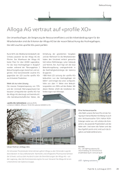 Alloga AG vertraut auf «profile XO»