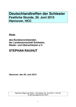Rede als PDF - Landsmannschaft Schlesien