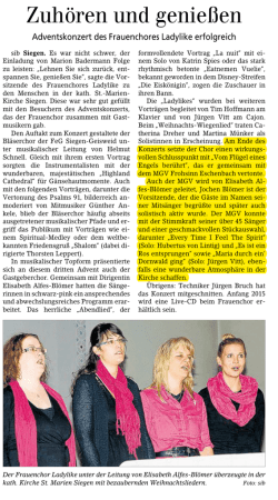 Zuhören und genießen
