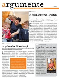 Helfen, zuh&ouml;ren, tr&ouml;sten