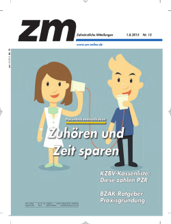 Zuhören und Zeit sparen - zm