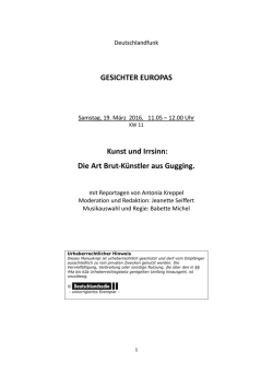 Die Art Brut-Künstler aus Gugging.