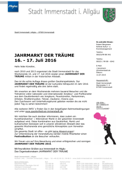 JdT 2016 NEU K&uuml;nstler Anschreiben Bewerbungsformular