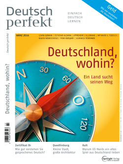Deutsch perfekt März 2016 - Spotlight Verlag AboShop