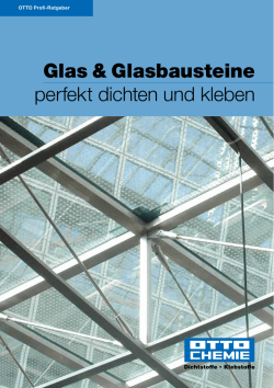 Glas & Glasbausteine perfekt dichten und kleben