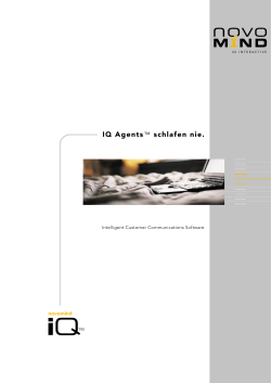 Produkt-Broschüre IQ Agent
