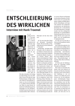 Interview mit Hank Troemel