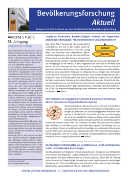 Bevölkerungsforschung Aktuell