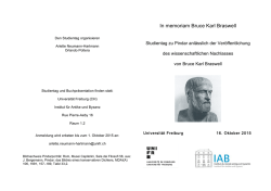 In memoriam Bruce Karl Braswell