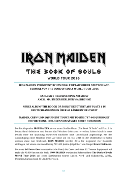 iron maiden veröffentlichen termine von the book exklusive hea am