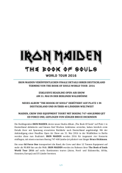 iron maiden ver&ouml;ffentlichen termine von the book exklusive hea am