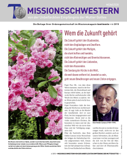 Ausgabe 4-2015 - Missionsschwestern Münster