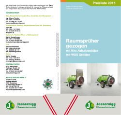 Preis Konfigurator RKS (RaumKultursprüher) gezogen