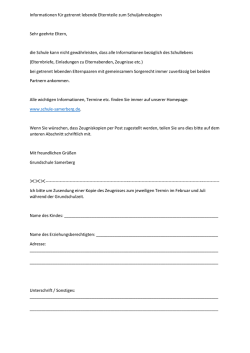 Informationen getrennt lebende Elterntei[...]