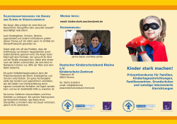 Kinder stark machen! - Deutscher Kinderschutzbund Rheine