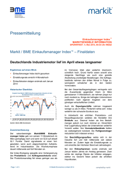 Pressemitteilung - Markit Economics