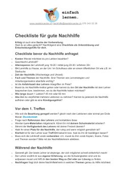 Checkliste als PDF