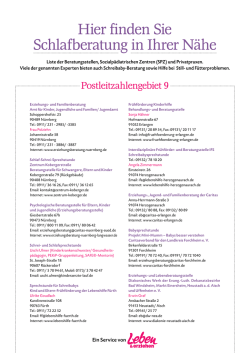 Hier finden Sie Schlafberatung in Ihrer N&auml;he