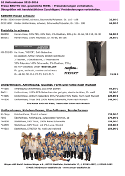 Hosen schwarz + wei&szlig;