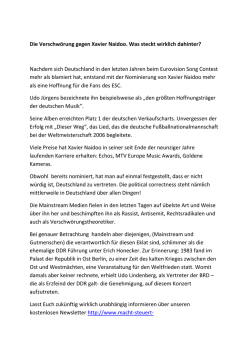 Die Verschw&ouml;rung gegen Xavier Naidoo. Was steckt wirklich dahinter?