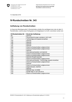 IV-Rundschreiben Nr. 343 - Bundesamt f&uuml;r Sozialversicherungen