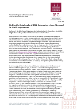 Ausführliche Pressemitteilung - Leibniz