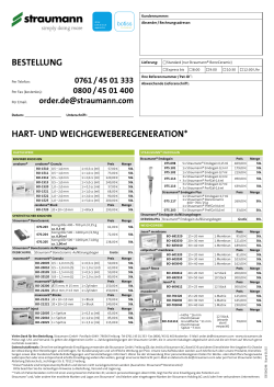 Faxbestellblatt Regeneration / botiss