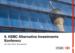 9. HSBC Alternative Investments Konferenz