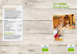 Ein tolles Kinderfest!