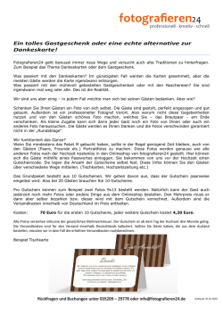 Ein tolles Gastgeschenk oder eine echte alternative zur Dankeskarte!