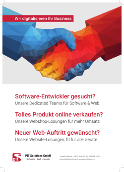 Software-Entwickler gesucht? Tolles Produkt online verkaufen