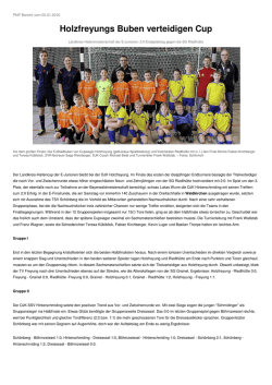 Holzfreyungs Buben verteidigen Cup