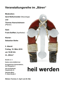 heil werden - Evangelische Kirchengemeinde Erbach
