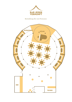 Bestuhlung für 100 Personen