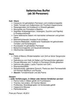 Italienisches Buffet (ab 30 Personen)