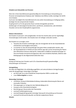 Schaustellen von Personen, Erlaubnis