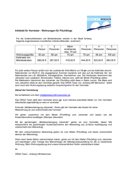 Infoblatt f&uuml;r Vermieter - Wohnungen f&uuml;r Fl&uuml;chtlinge 1 Person 2