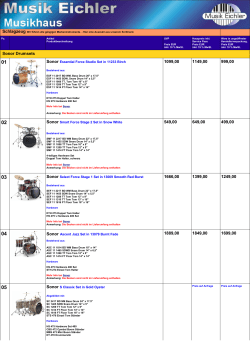 Schlagzeug - Musik Eichler