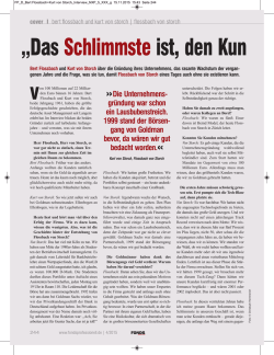 Das Schlimmste ist, den Kunden zu enttäuschen