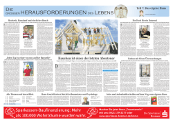 Hausbau ist eines der letzten Abenteuer