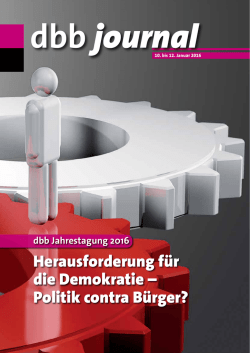 Herausforderung f&uuml;r die Demokratie &ndash; Politik contra B&uuml;rger?