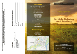 Herzliche Einladung nach Trostberg